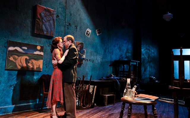 Teal Wicks and Daniel Jenkins in The Blue Flower.